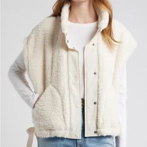 Thread & Supply Off-White Sherpa Vest